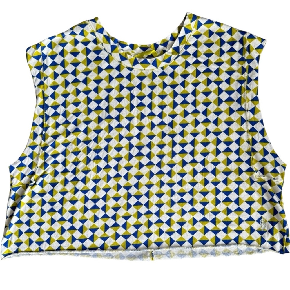 Free People FP Movement Inspire Tank Top Size Large Printed Trippy Geo - Picture 4 of 8